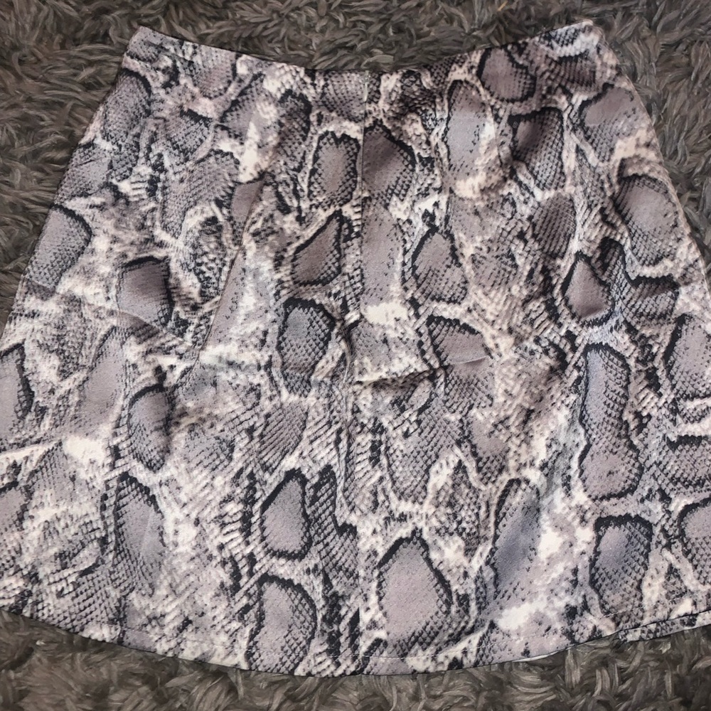 SHEIN snake print skirt!!